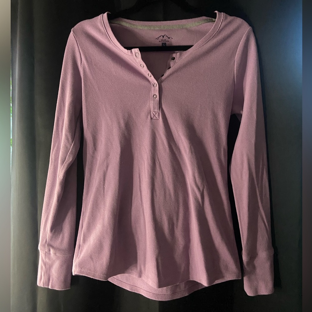 Fitted purple Henley